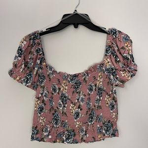 Floral crop top